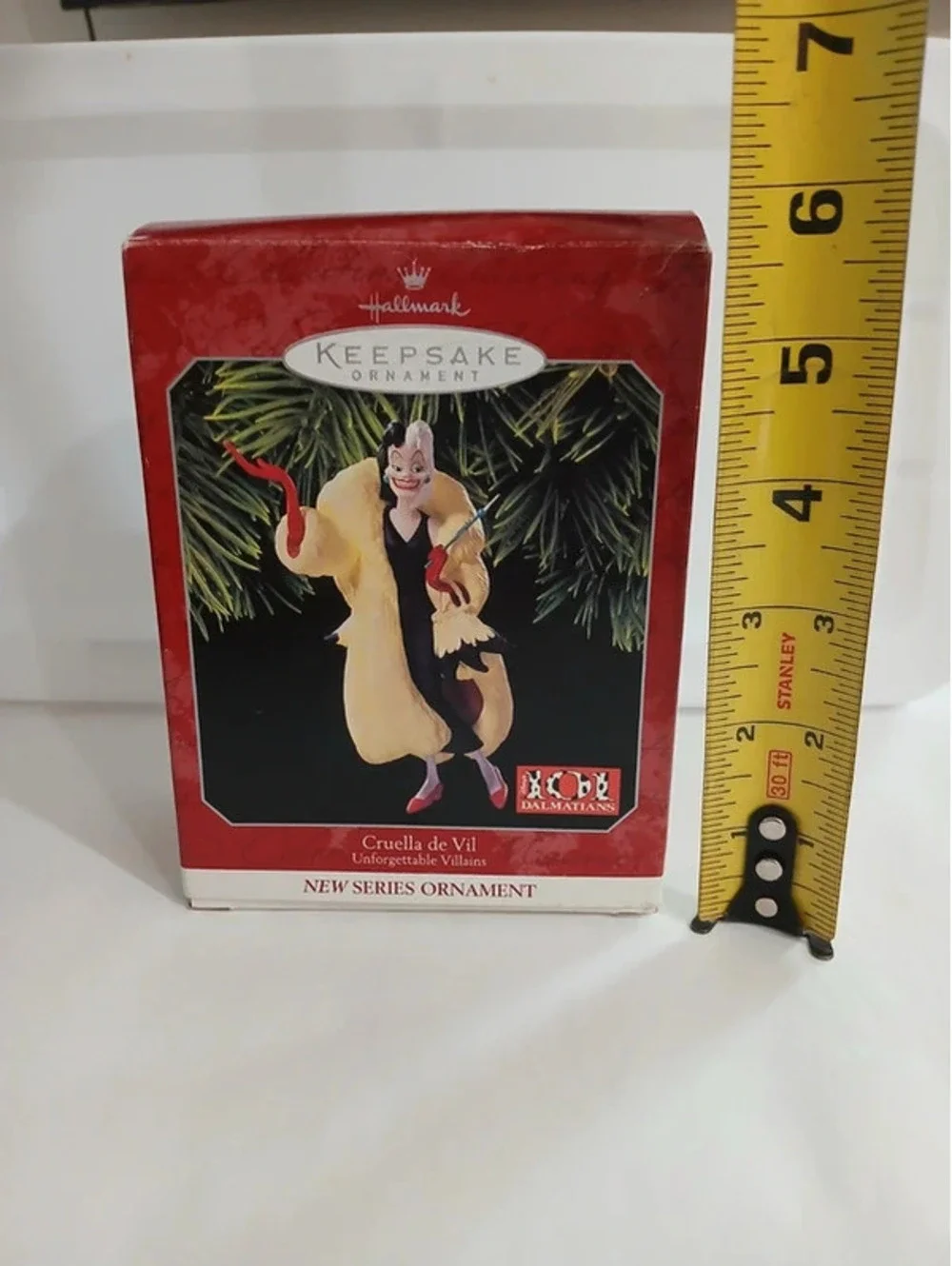 Vintage Cruella Christmas ornament